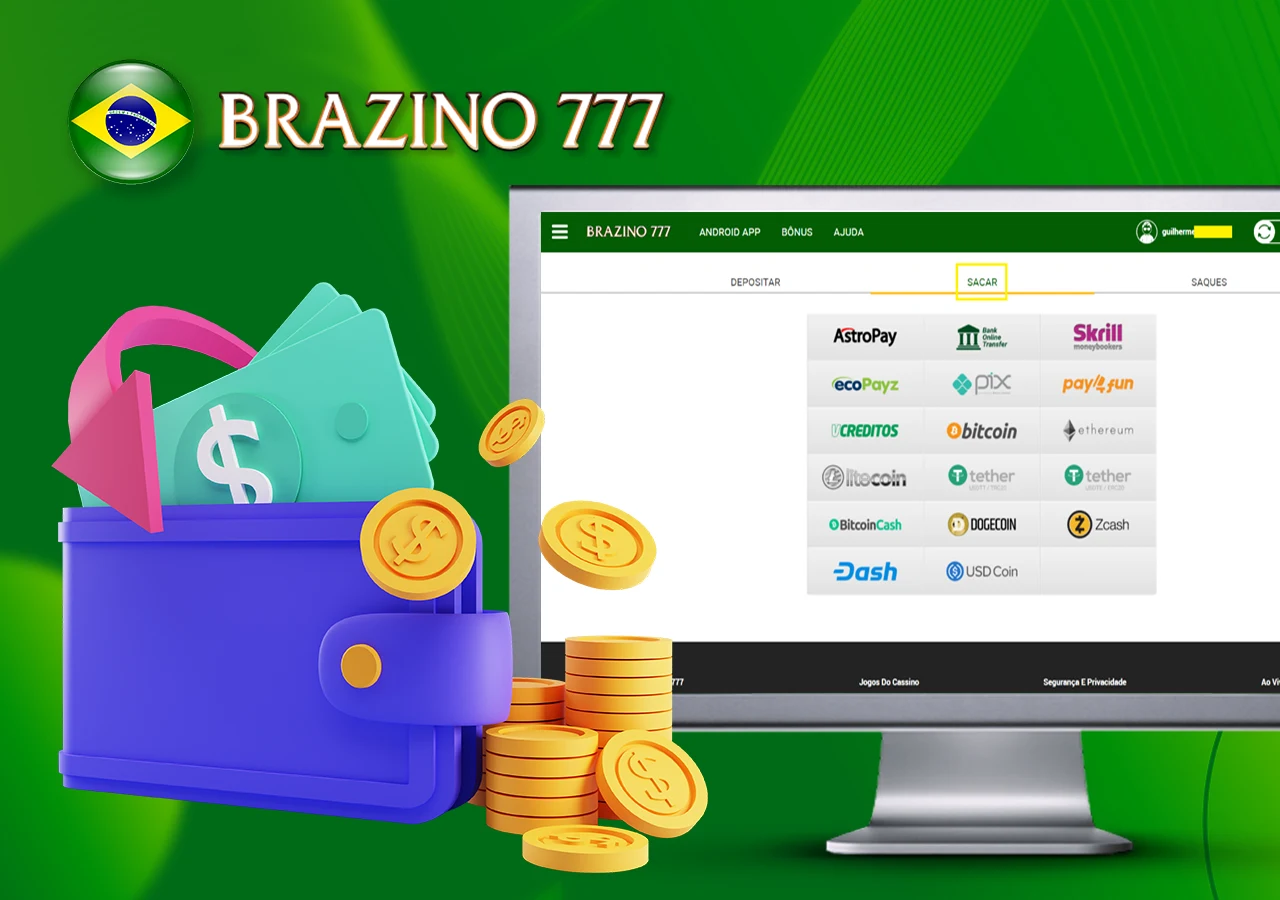 Retiradas do Brazino777 para jogadores brasileiros